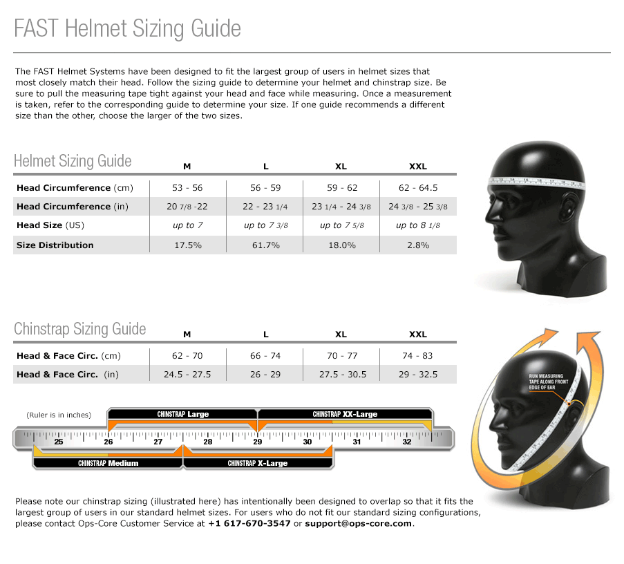 Russian Helmet Size Chart